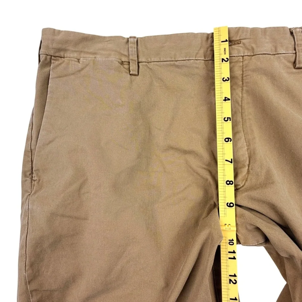 Polo Ralph Lauren Slim Stretch Chino Shorts Men 38 Tan Stretch Flat Front 9